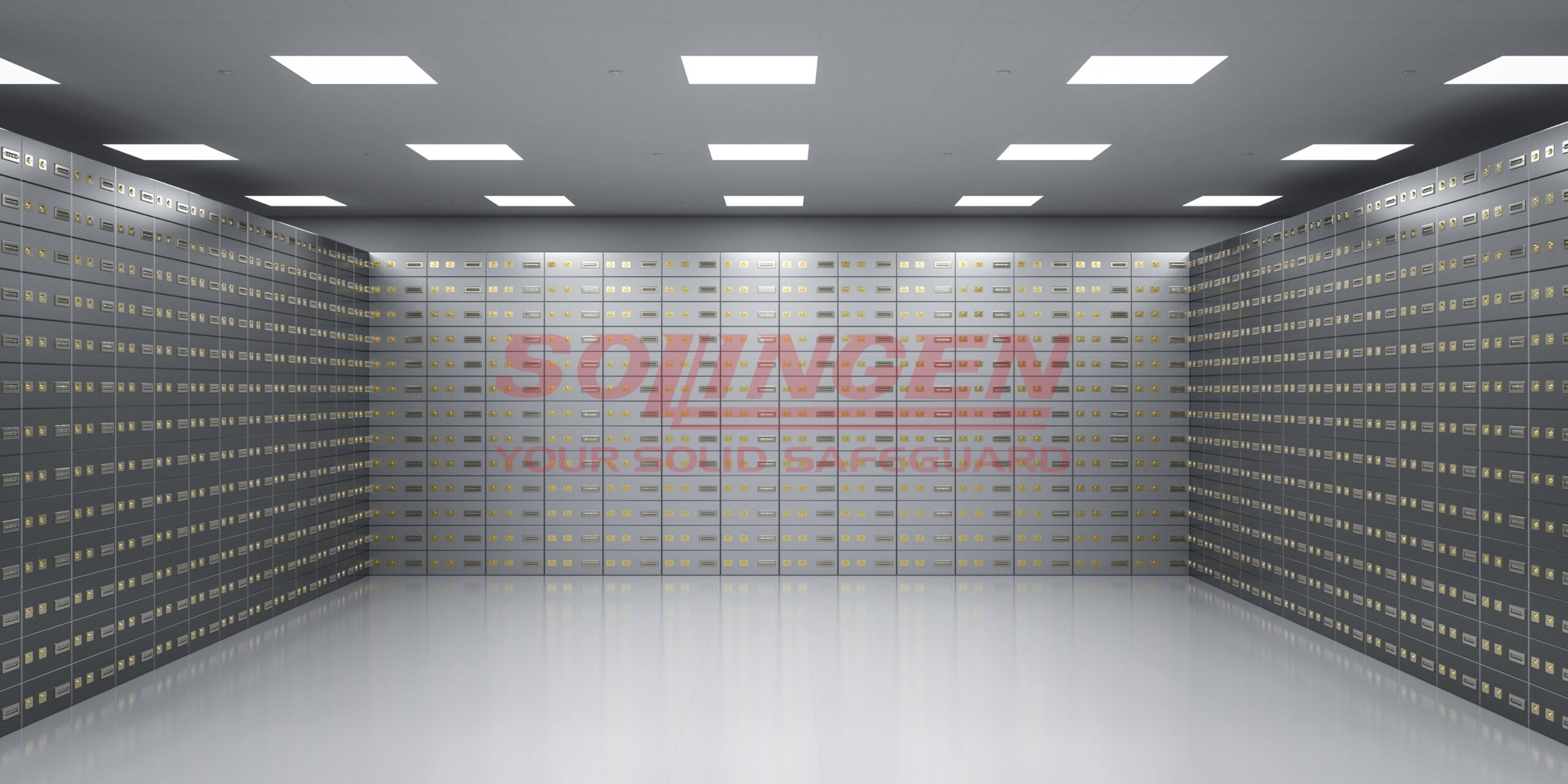 Brankas untuk bank dengan sistem keamanan tinggi